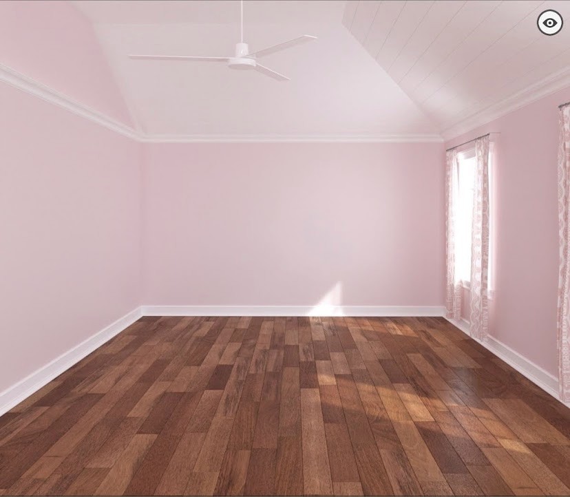 Newly installed hardwood flooring in a bright room